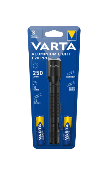 VARTA Taschenlampe Aluminium Light F20 Pro