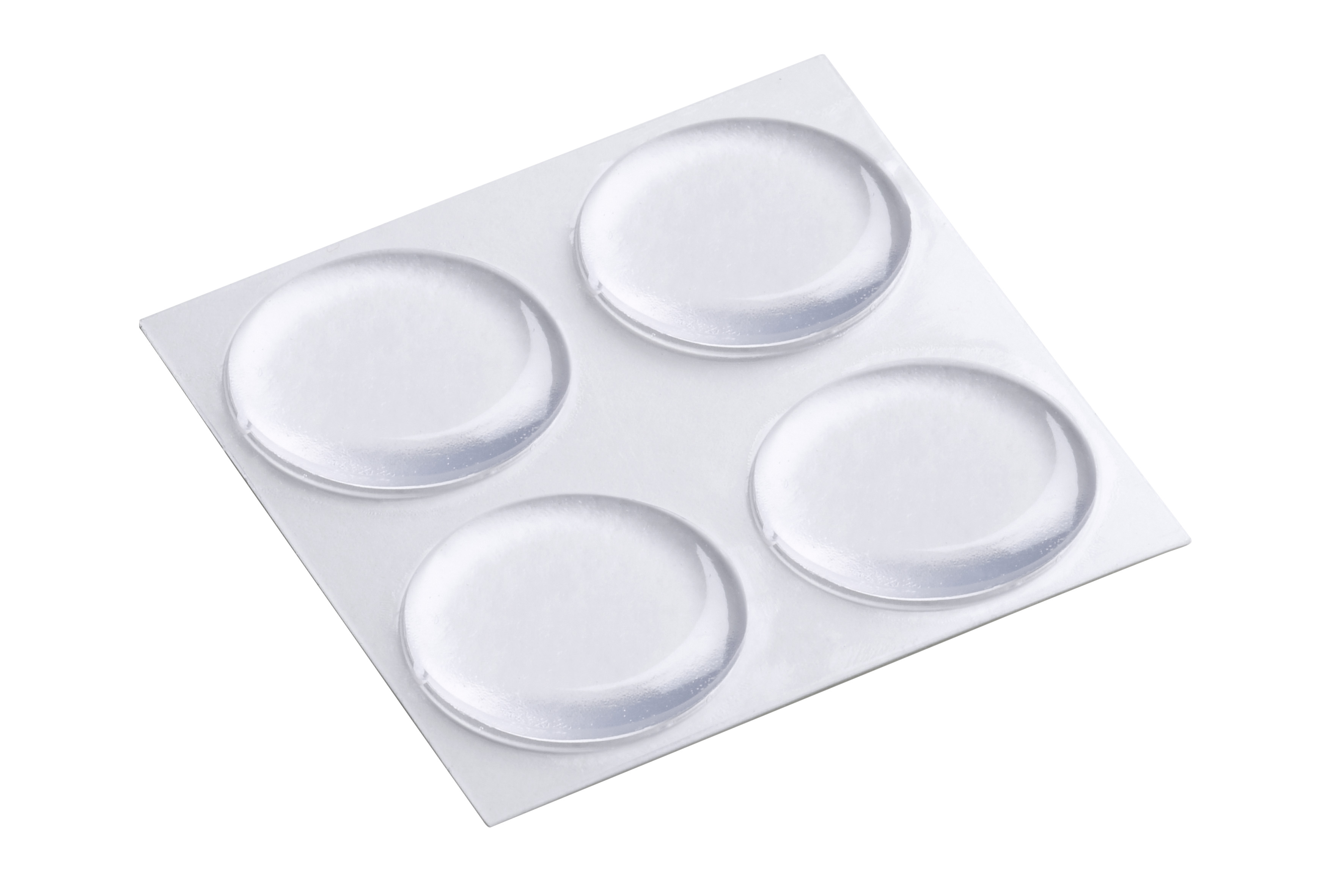 Anti-Rutsch-Puffer selbstklebend Ø 19 mm, transparent, 8 Stück