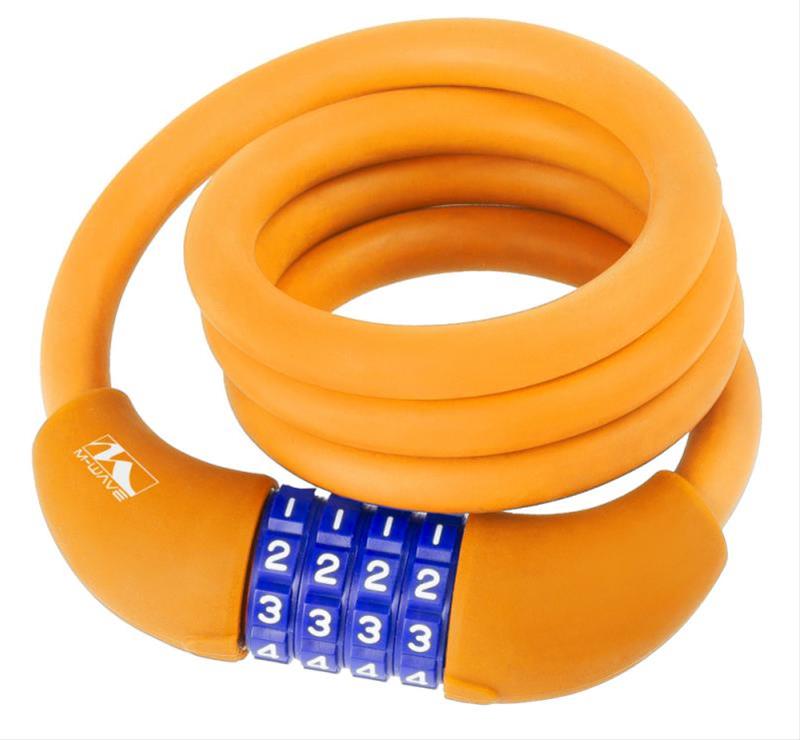 Spiralseilschloß 'M-Wave DS 12.10S' orange