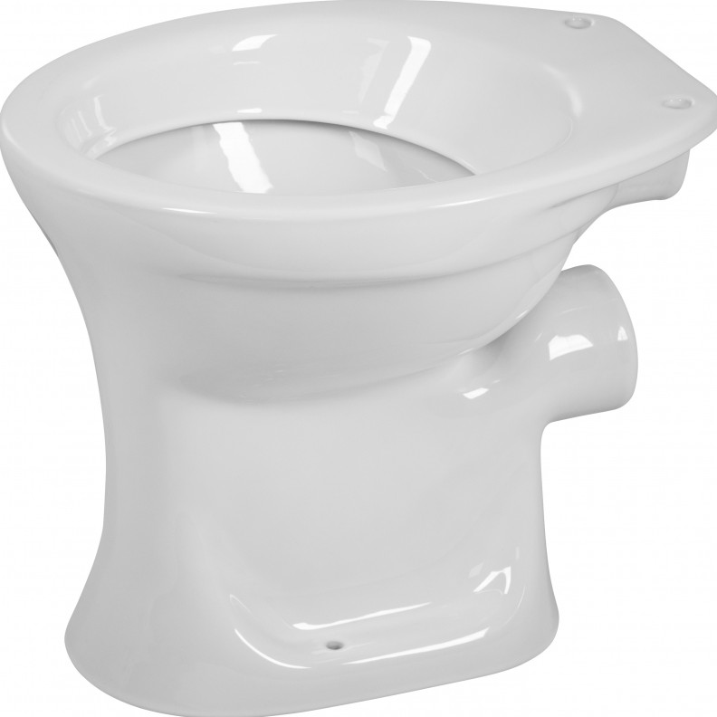 Conmetall Stand WC mit flacher Oberfläche weiss