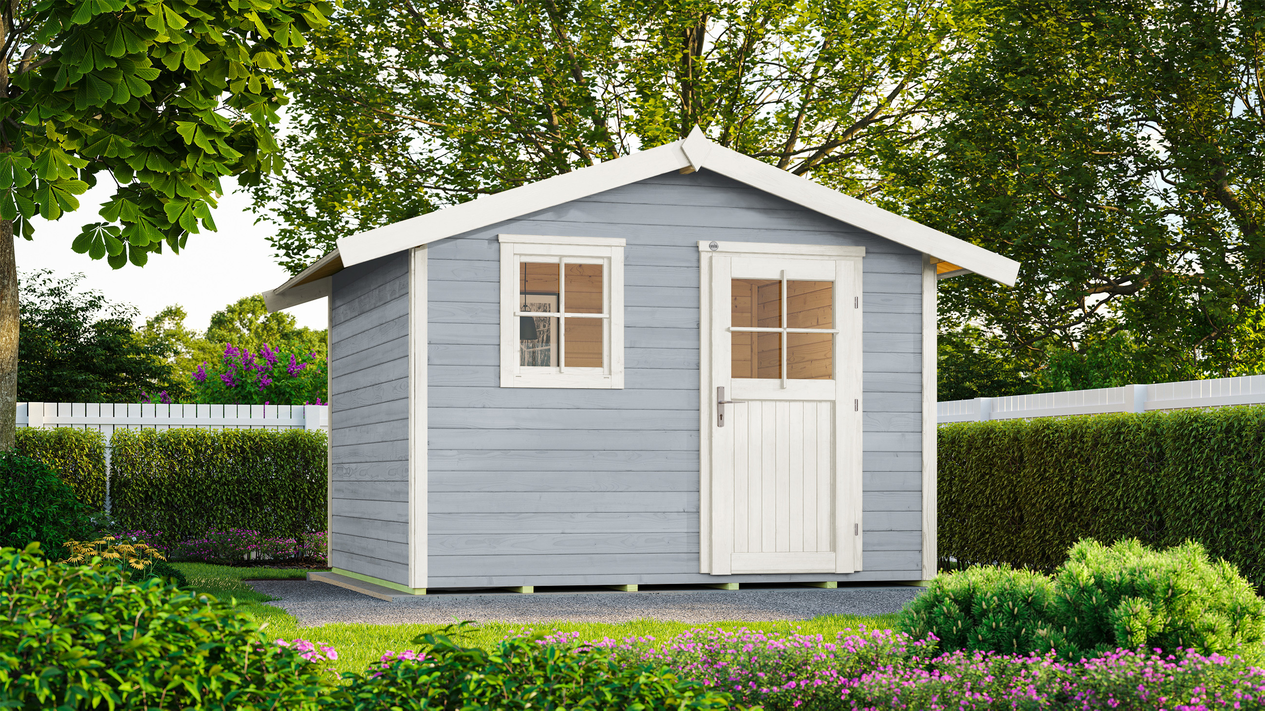 weka Gartenhaus 123 Gr.3 grau