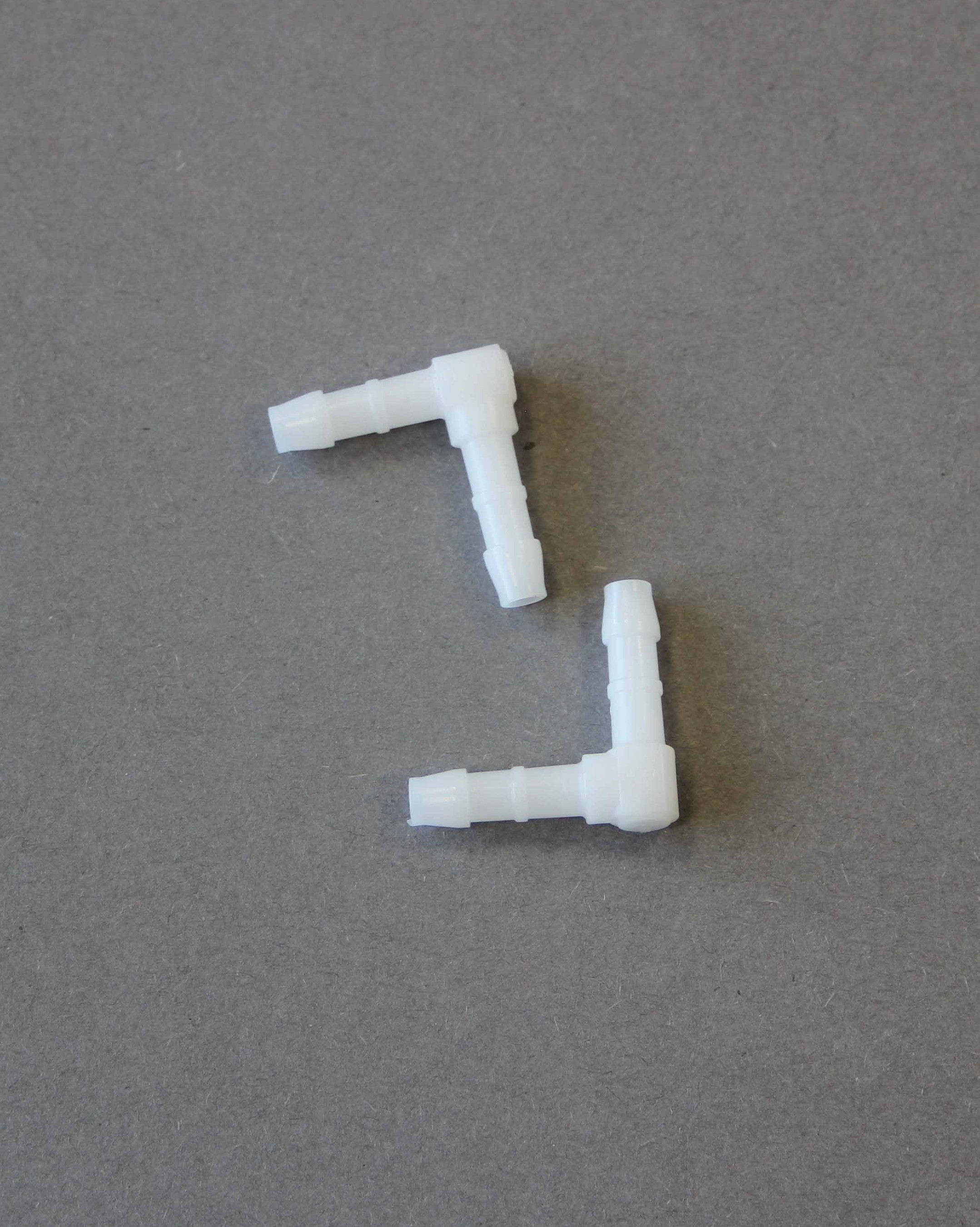 Erich Huber Winkelstück für Luftschlauch Ø 6 mm, 21 x 21 mm, für Luftdruckwächter P4, 2 Stück