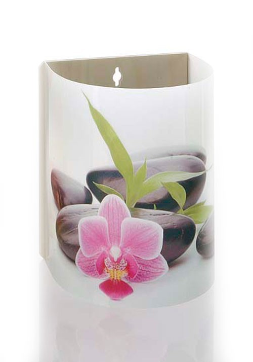 Eliga Blendschirm mit bedruckter Folie "Orchidee" für Sauna Leuchte