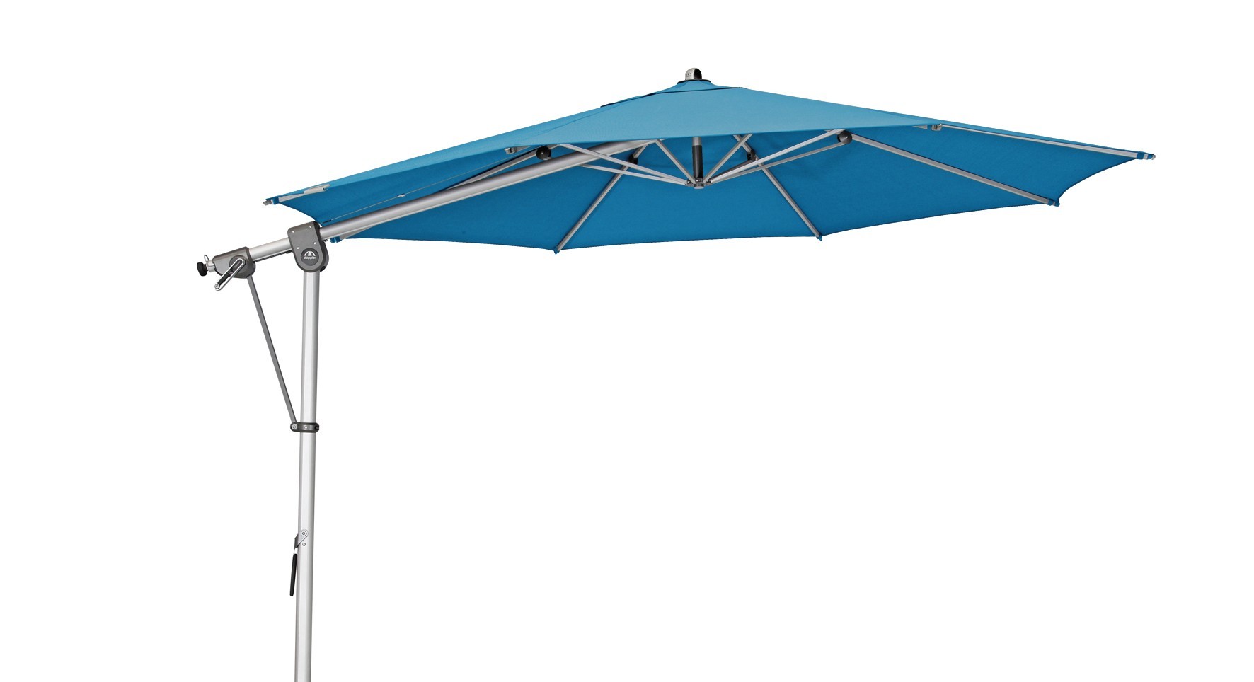 Doppler Ampelschirm / Pendelschirm Expert 350cm Des. T821 aquamarin