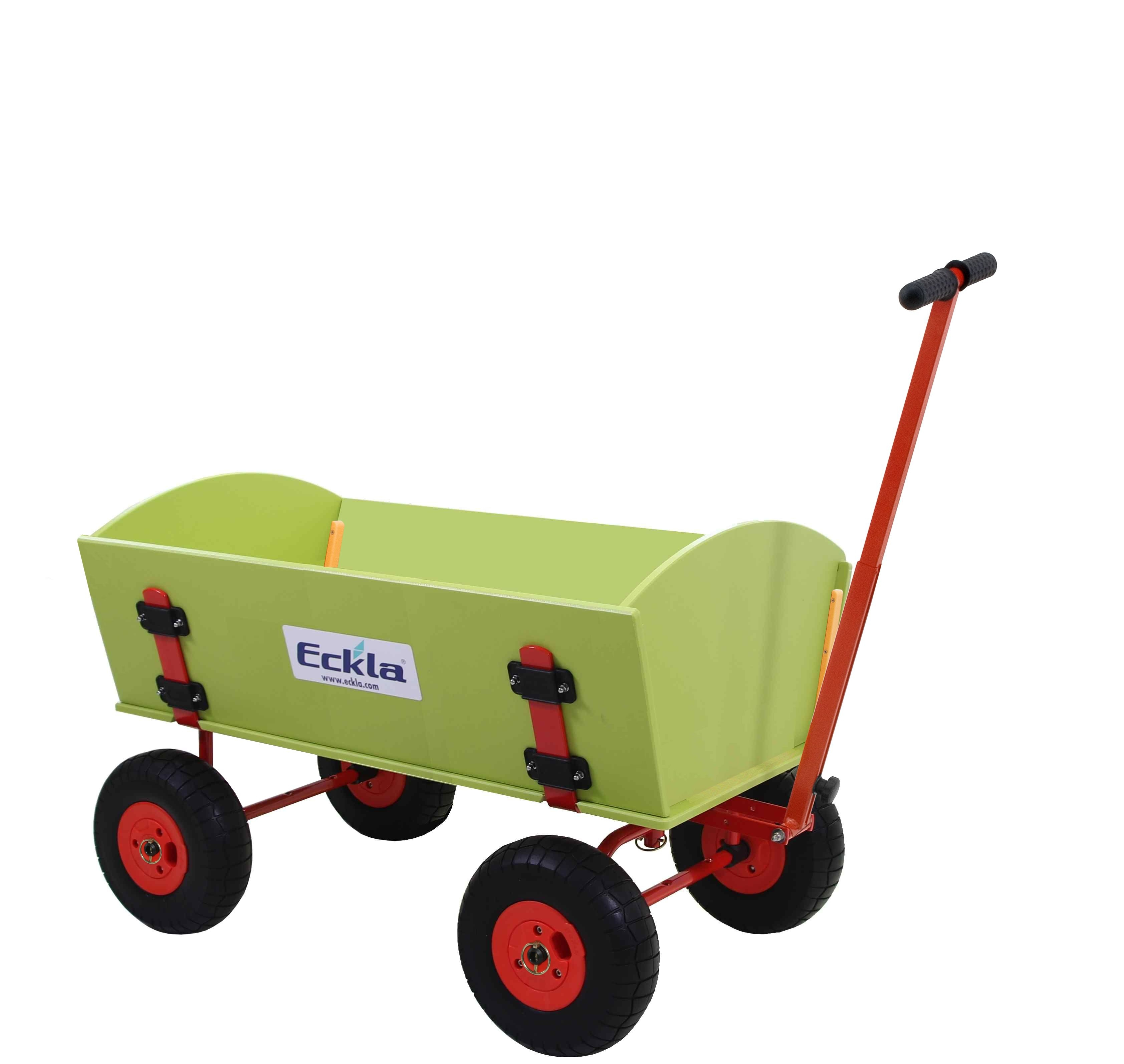 ECKLATRAK® Long Bollerwagen Kunststoff mit pannensicheren Reifen