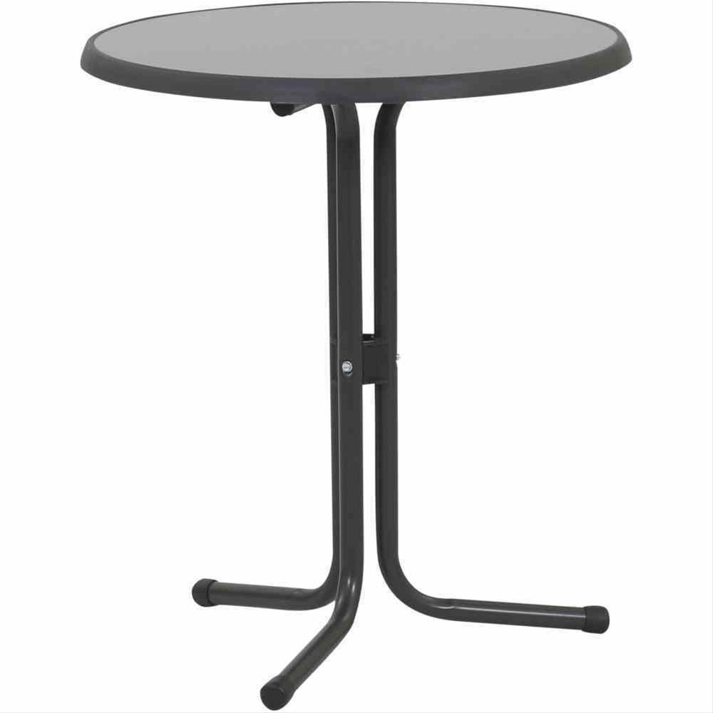 MFG Gartentisch Bistrotisch Ø 60cm Stahl / Sevelit anthrazit / punti
