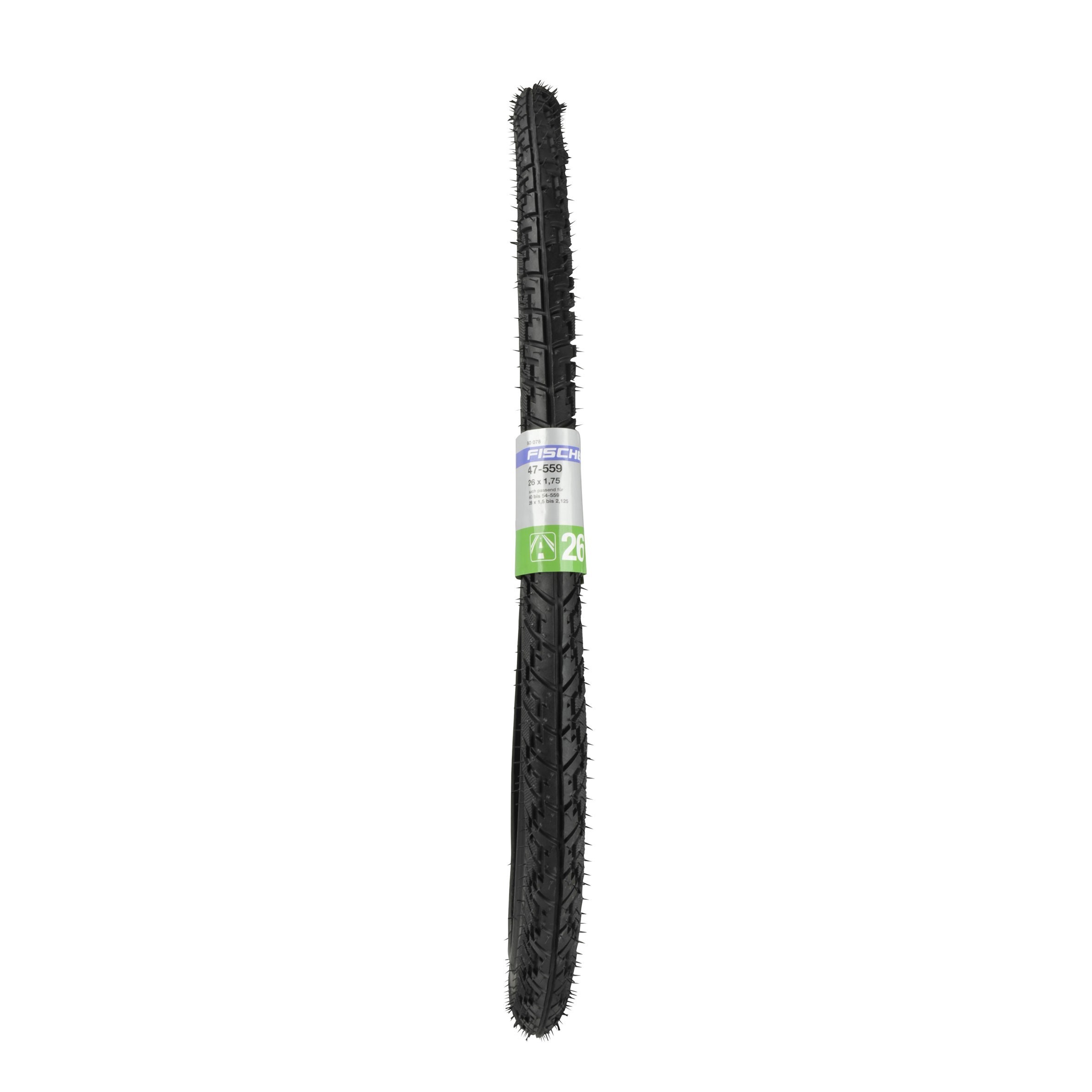 Fischer Fahrradreifen 26x1,5-2,125" Straße schwarz