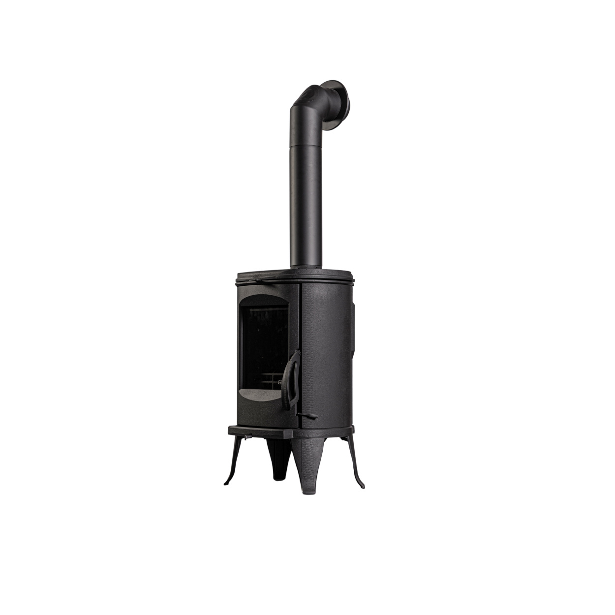 Globe Fire Sirius Kaminofen raumluftunabhängig Guss schwarz 7,2 kW