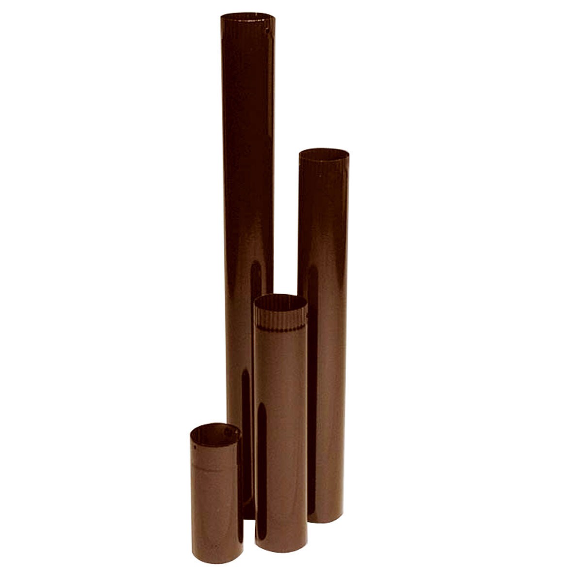 Ofenrohr Rauchrohr emailliert Ø 120 mm Länge 1000 mm braun