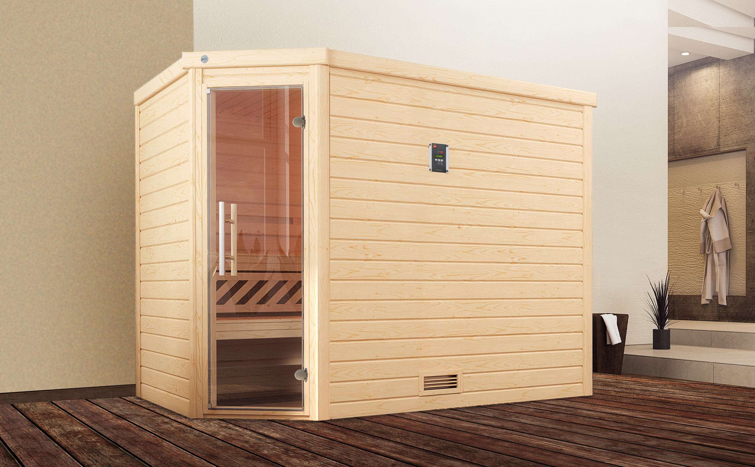 Weka Massivholz Sauna TURKU 3 GT