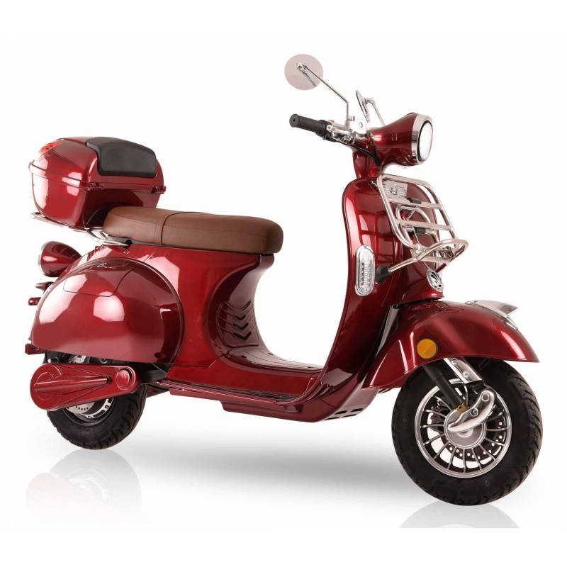 Elektroroller Retro 72 / Motorroller Ginabella Classico rot Lithium