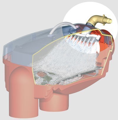 Reinigungseinheit Intern Opticlean ohne Schlauch GRAF 340040