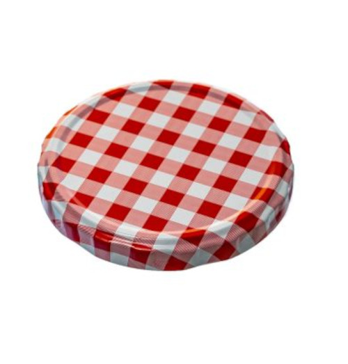 Twist-off-Deckel 82 mm rot weiß