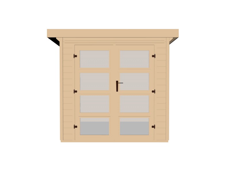 weka Gartenhaus 321 Gr.3, natur, 19 mm, DT Milchgl