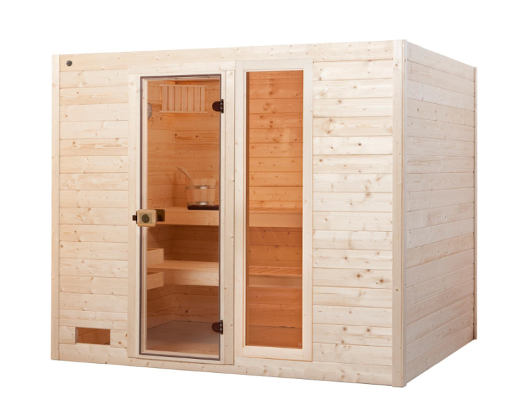 Weka Sauna VALIDA 9,0 kW K Gr.4 Glastür mit Fenster