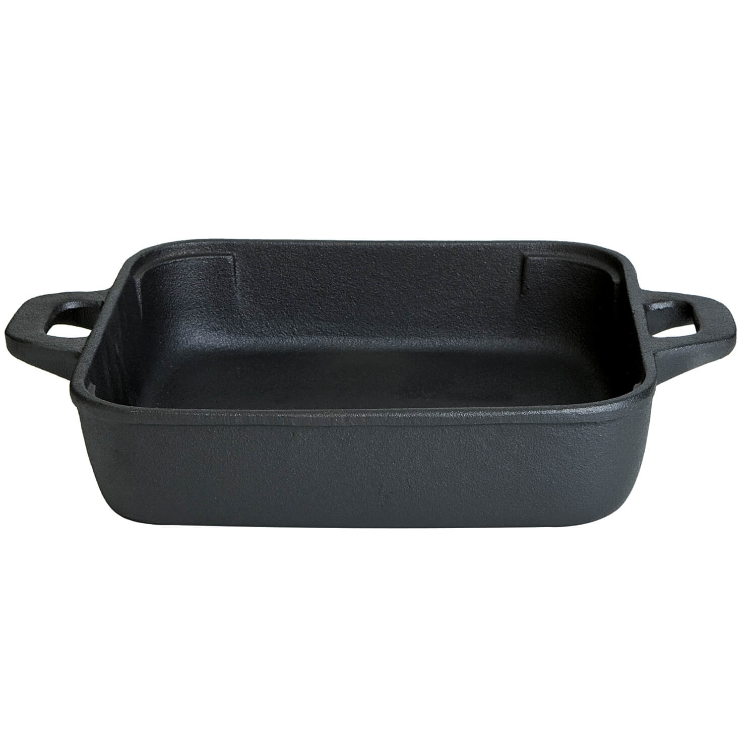 Gusseisenkuss® Gusseisenpfanne quadratisch mit 2 Griffen 25x25x6cm
