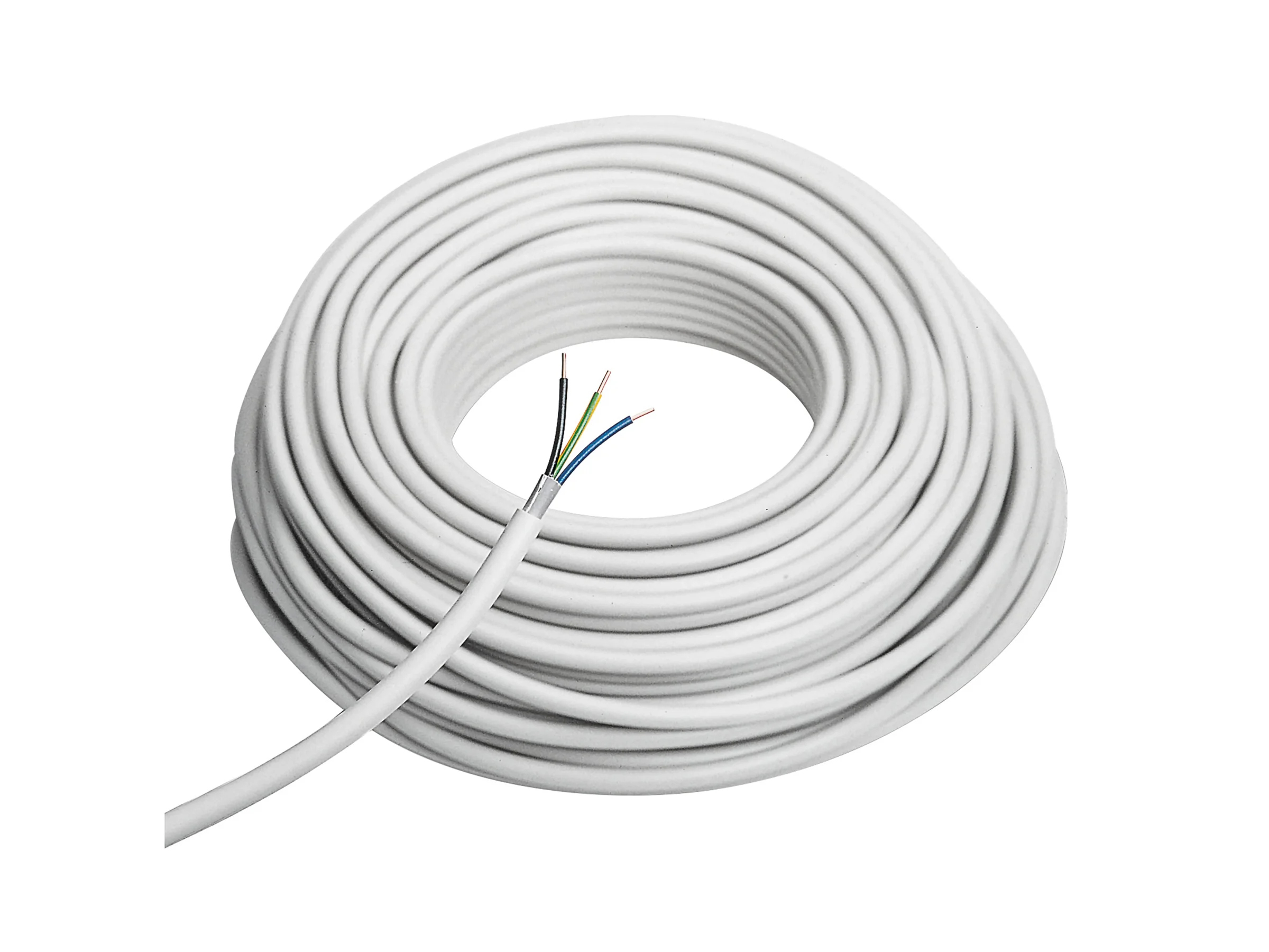 Feuchtraumleitung NYM-J 3 x 1,5 mm² 50 m Grau