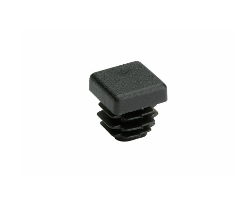Metafranc® Rohrkappe eckig 25x25mm schwarz 4 Stück