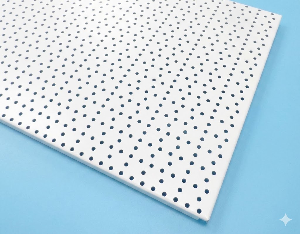 Tegometall Rückwand Rundloch L100 x H40 cm Juraweiß (Gebraucht) 4 STK