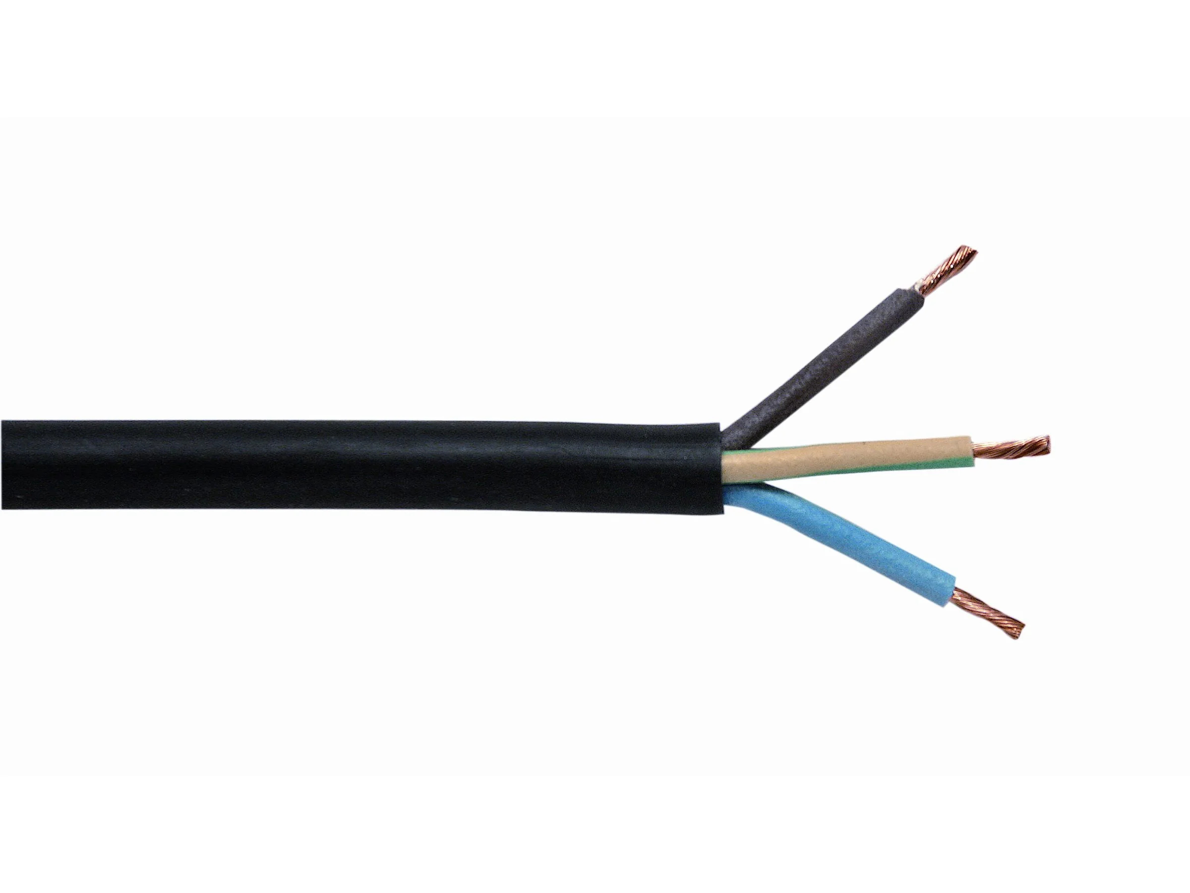 Gummileitung H07RN-F 3G1,5 Schwarz 5 m