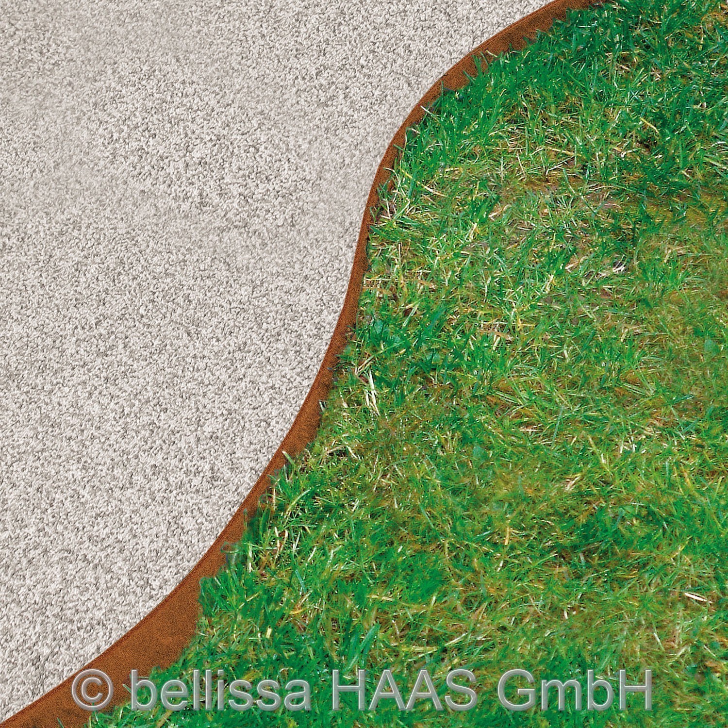 Rasenkante corten Stahl bellissa 118x20cm
