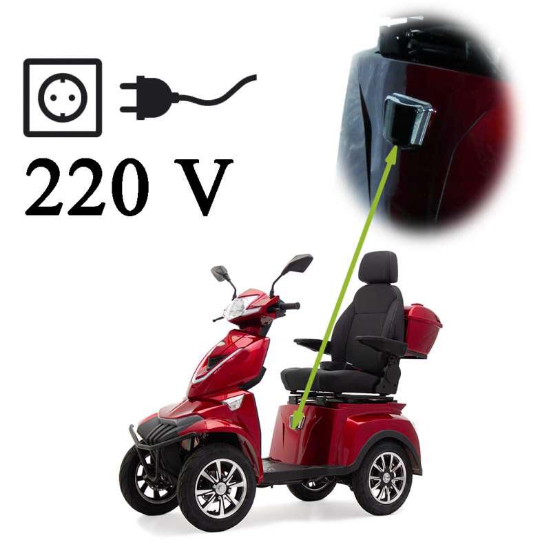 Seniorenmobil Vitale 5.30BG Rot 4 Rad, 25 km/h