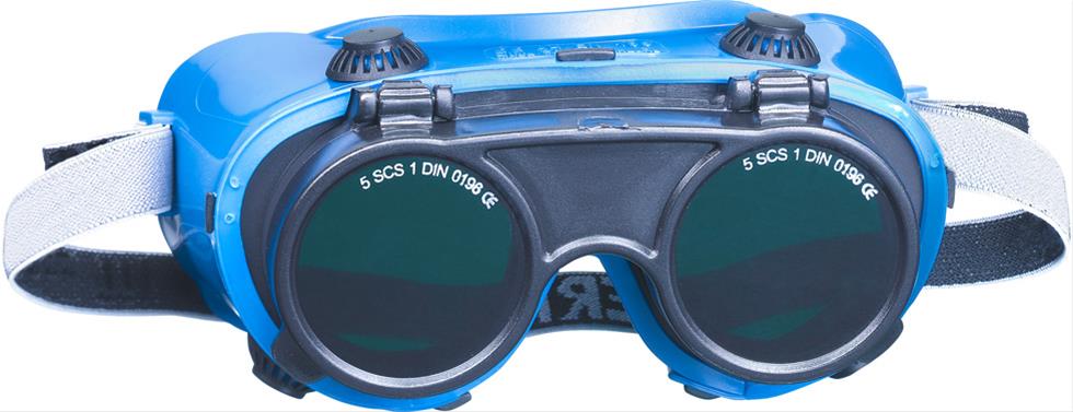 Schweißerschutzbrille, für Brillenträger, klappbar, Schutzstufe 5A