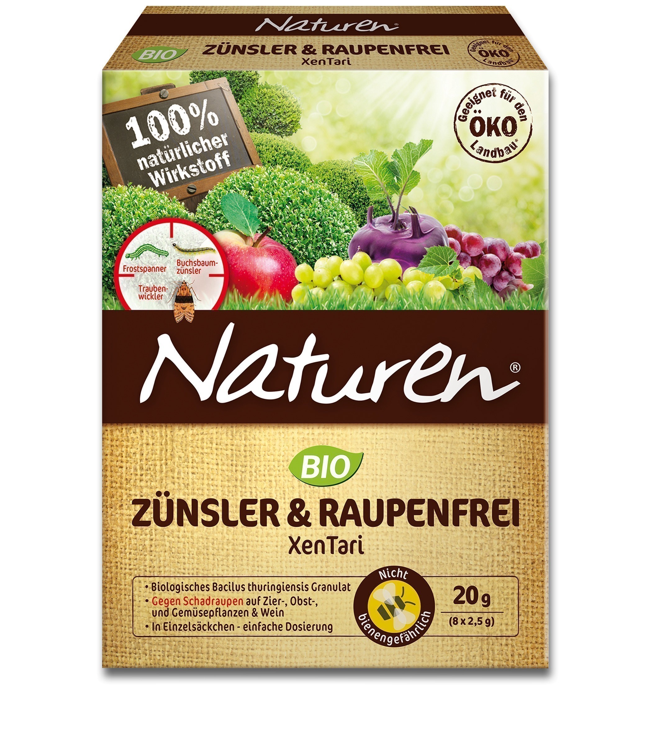 Naturen Bio Zünsler & Raupenfrei Xentari 8x 2,5g