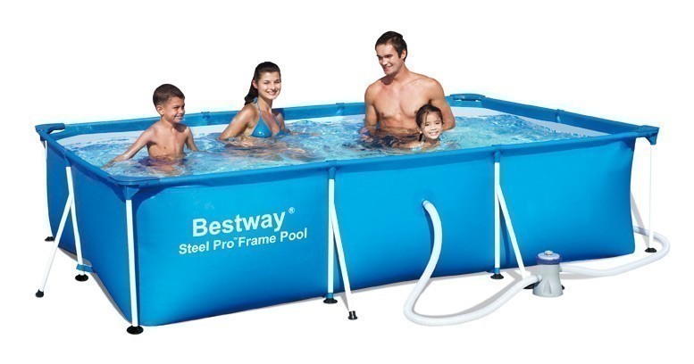 Pool / Frame Pool Bestway Steel Pro Set mit Filterpumpe 300x201x66cm