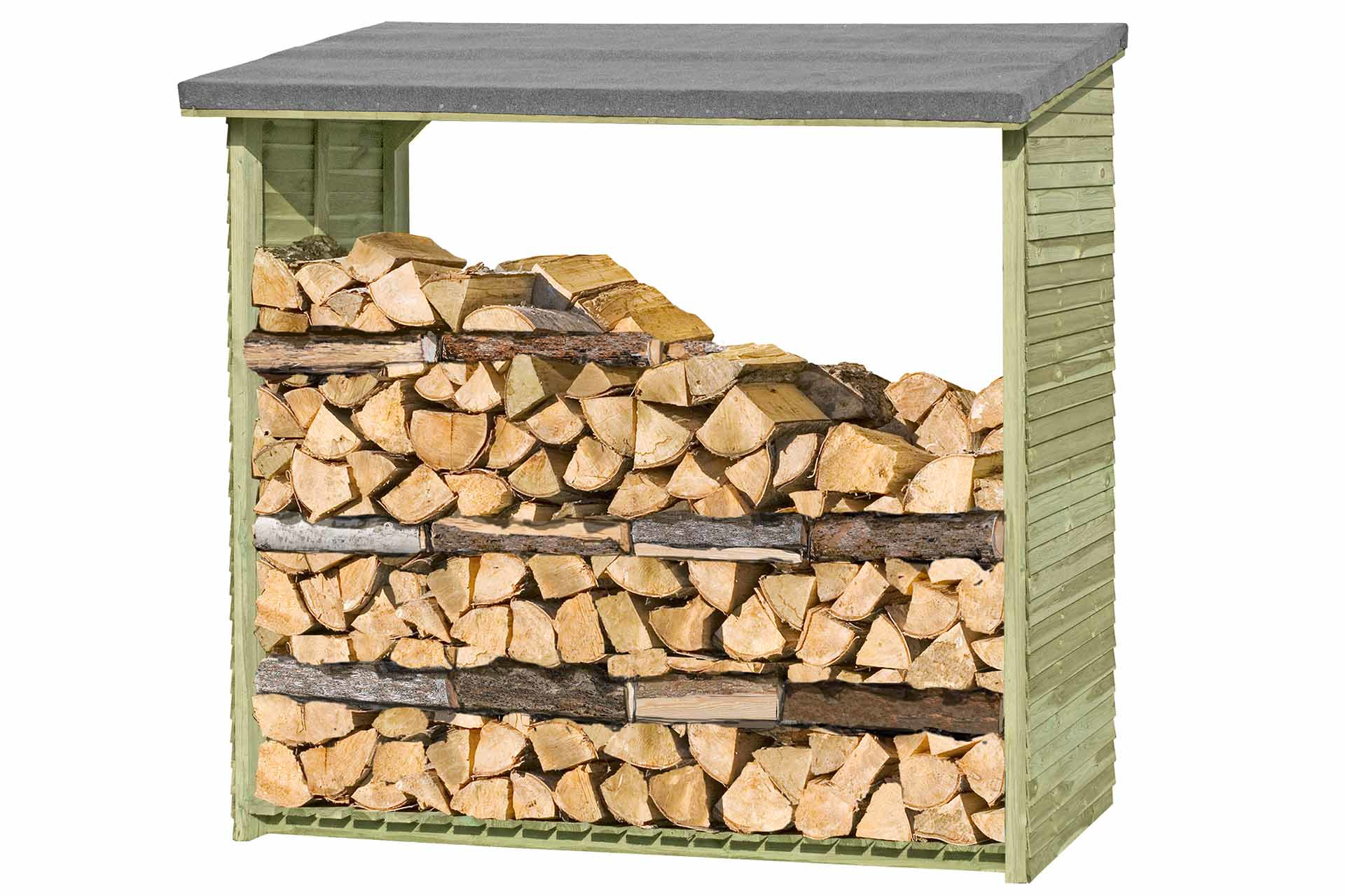 ediGarden Holz Kaminholzregal 188x69x183 cm Holz kdi