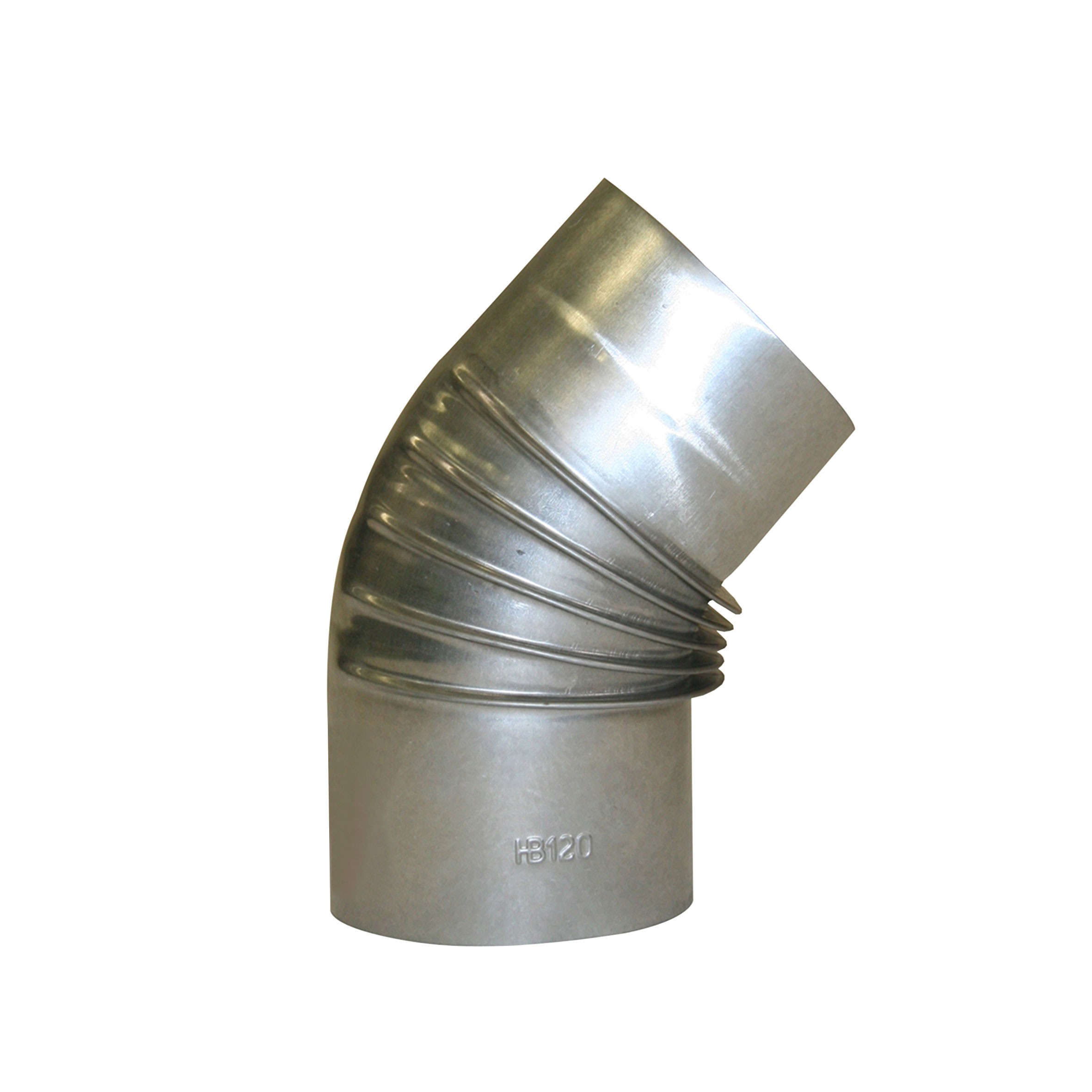 Ofenrohr / Rauchrohr FAL Bogenknie 45° Ø120mm ohne Tür