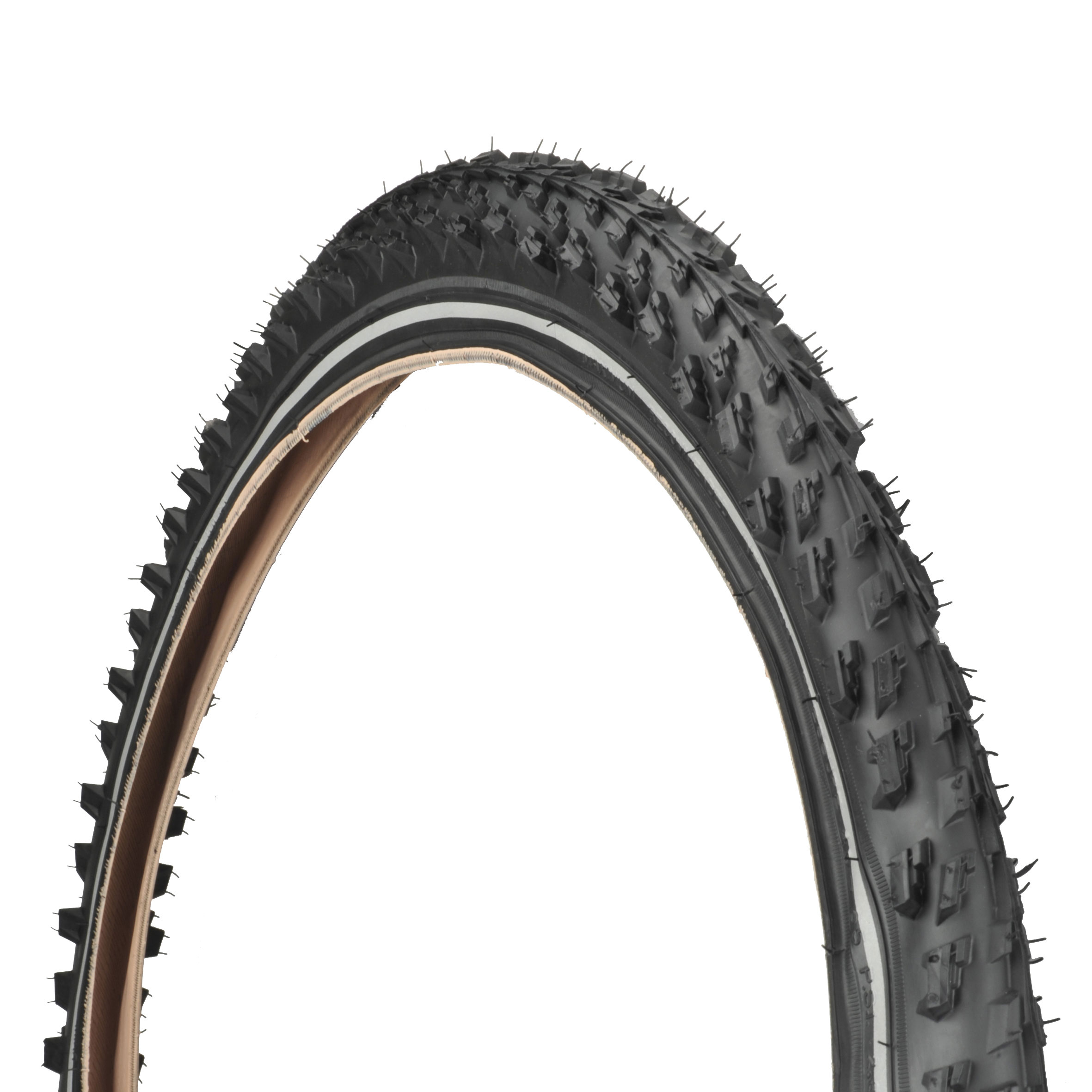 Fischer Fahrradreifen 26x1,95" MTB Pannenstopp schw. m. Reflexstreifen