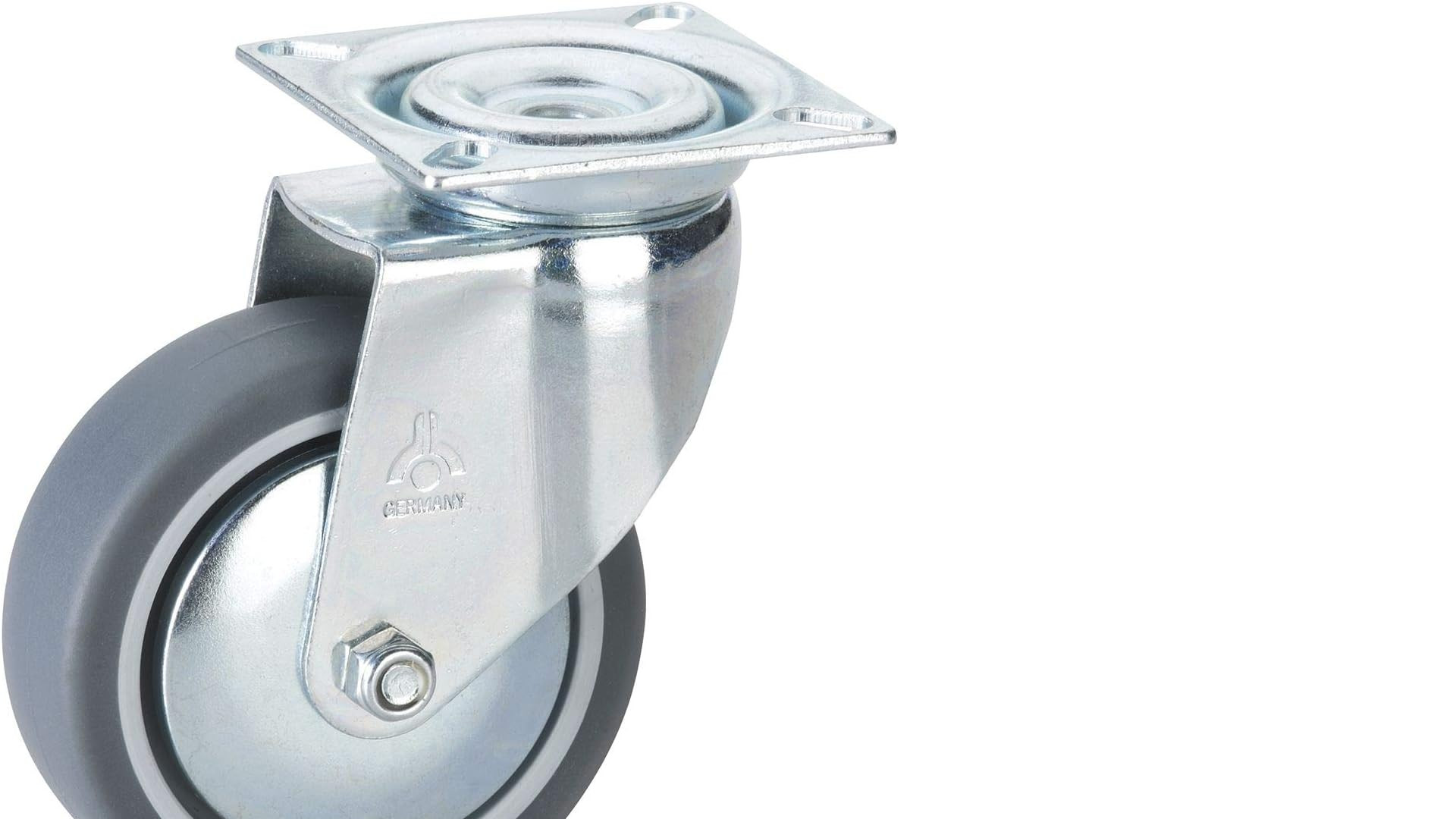 Lenkrolle mit Anschraubplatte 100x25mm/Platte 60x60mm