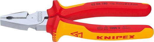 Kraft-Kombizange VDE 180mm m.M.K.Griff Knipex