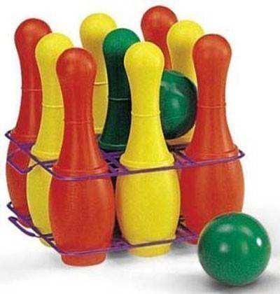 Kegelspiel mit Halterung - Rolly Toys