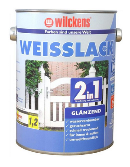 Wilckens® Weisslack 2in1 glänzend 2,5L