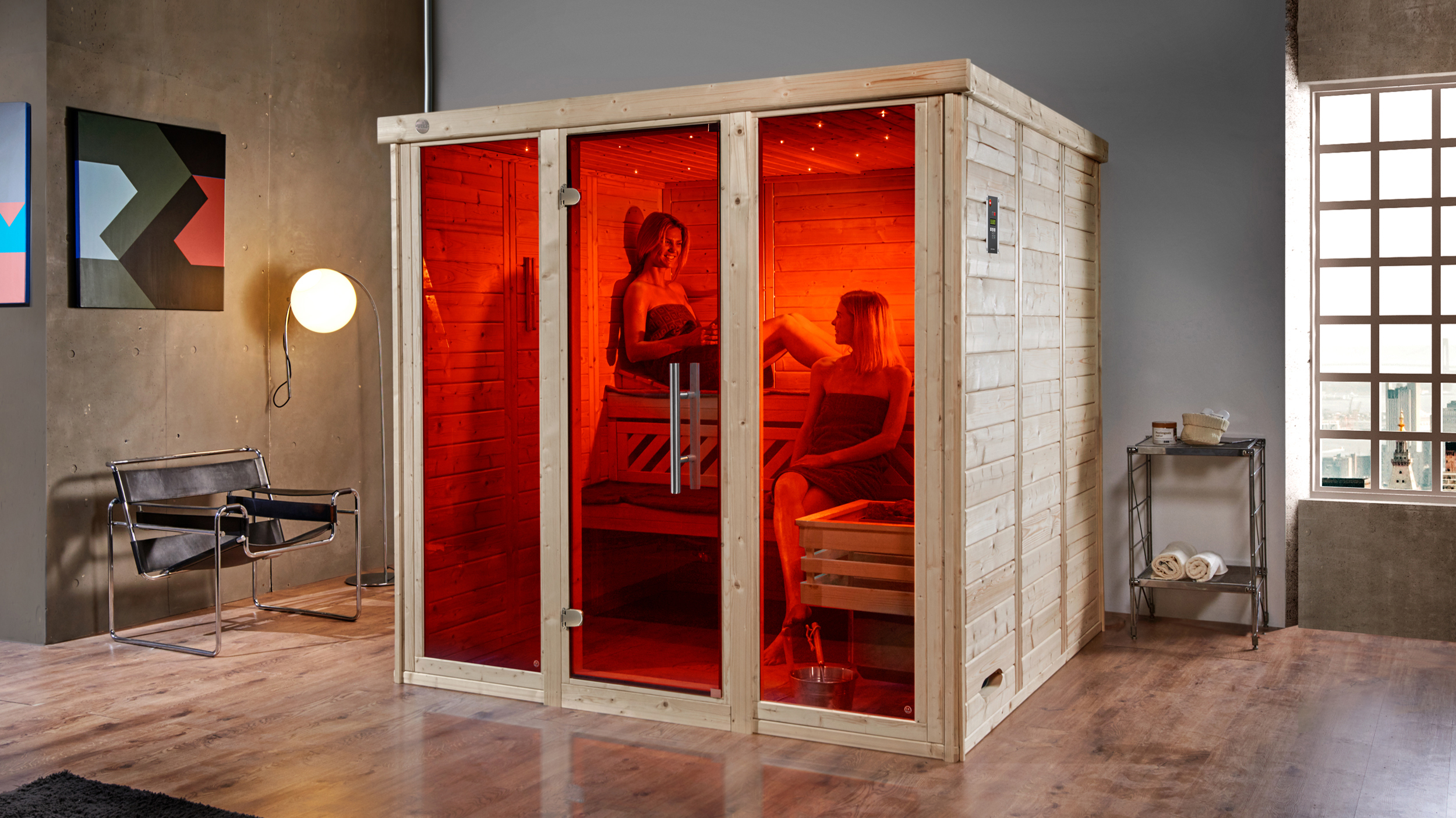 Weka Desgin Sauna KEMI PANORAMA 3 BioS 7 Weka Desgin Sauna KEMI PANORAMA 3 BioS 7