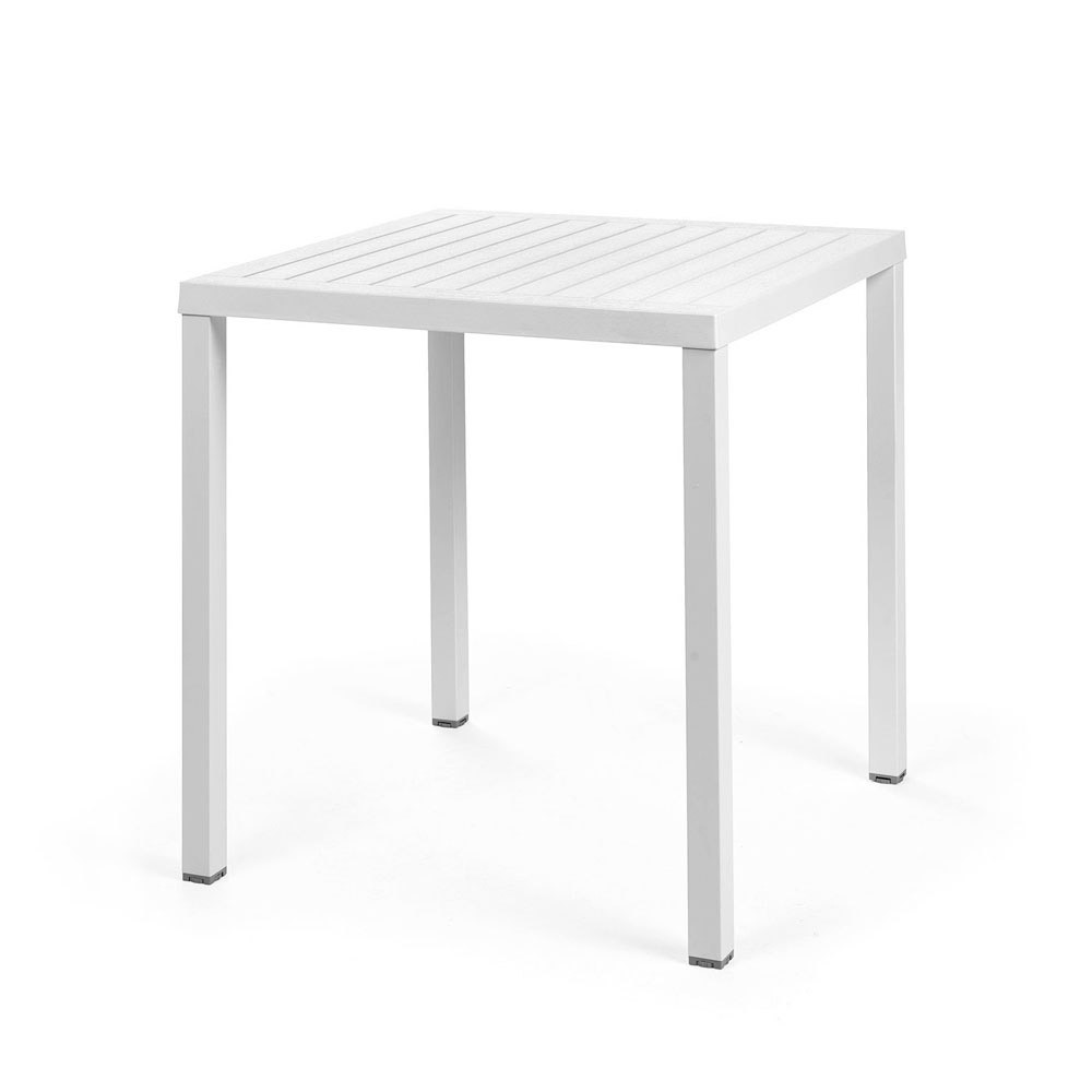Nardi Gartentisch / Stapeltisch Cube 70 Kunststoff 70x70cm bianco