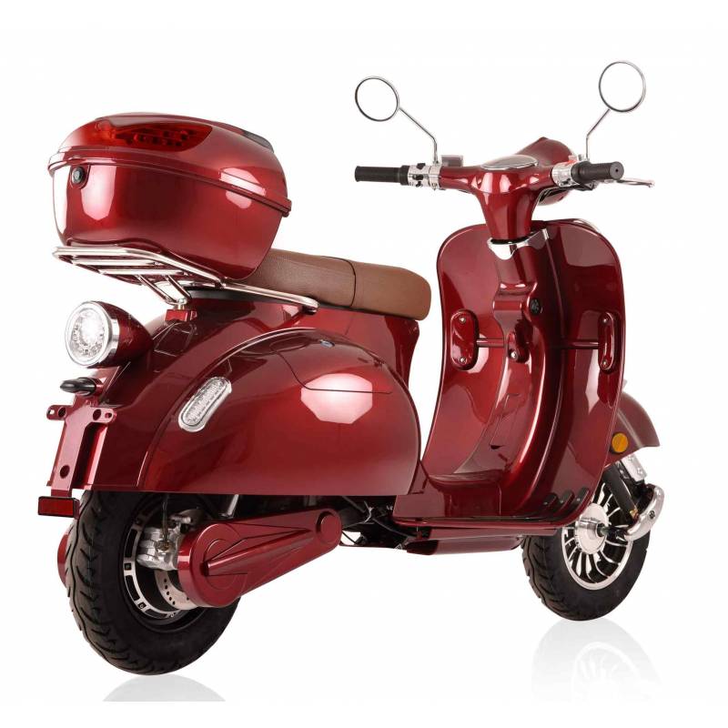 Elektroroller Retro 72 / Motorroller Ginabella Classico rot Lithium