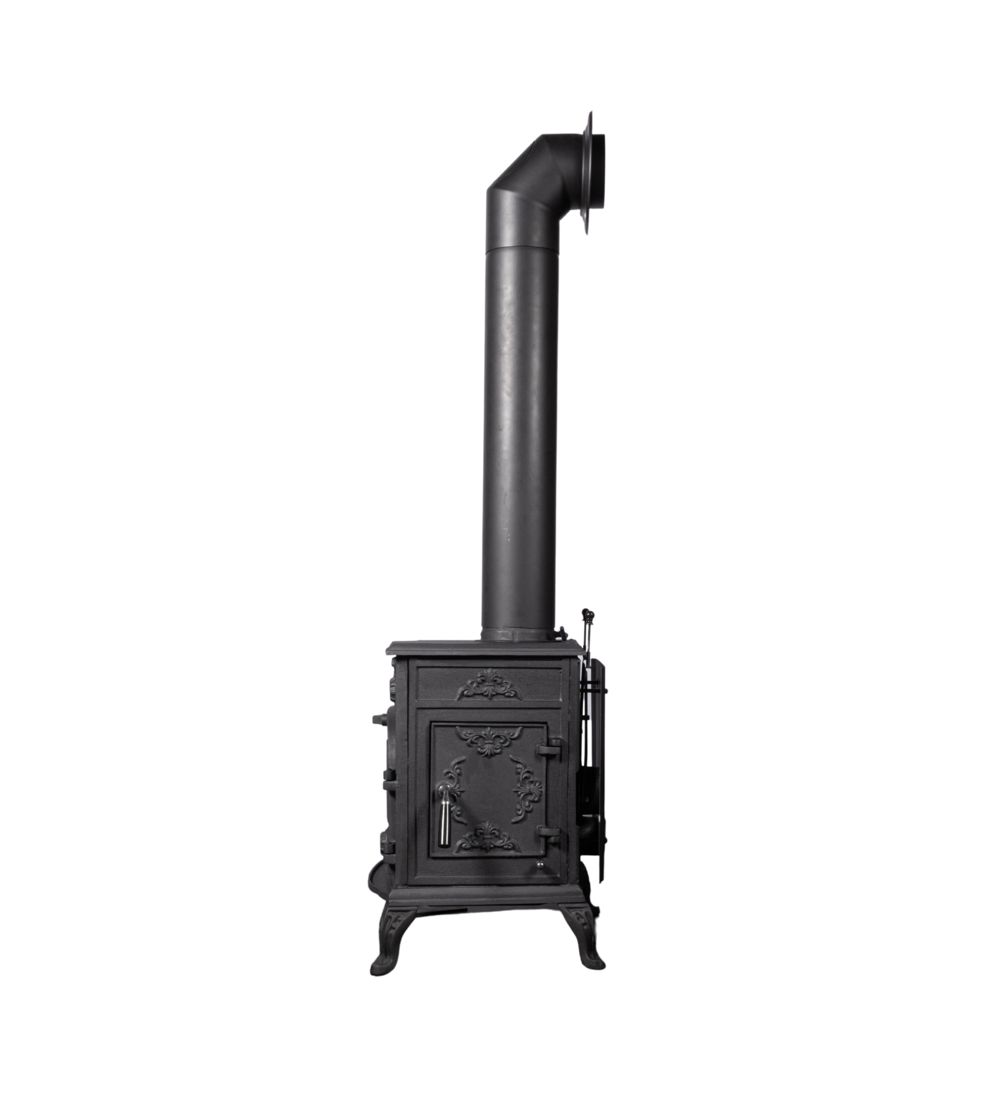 Globe Fire Eros II Kaminofen mit zweiflügeliger Tür schwarz 7,7 kW