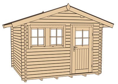 weka Gartenhaus 139 Gr.3, 45 mm, V20, ET, DF