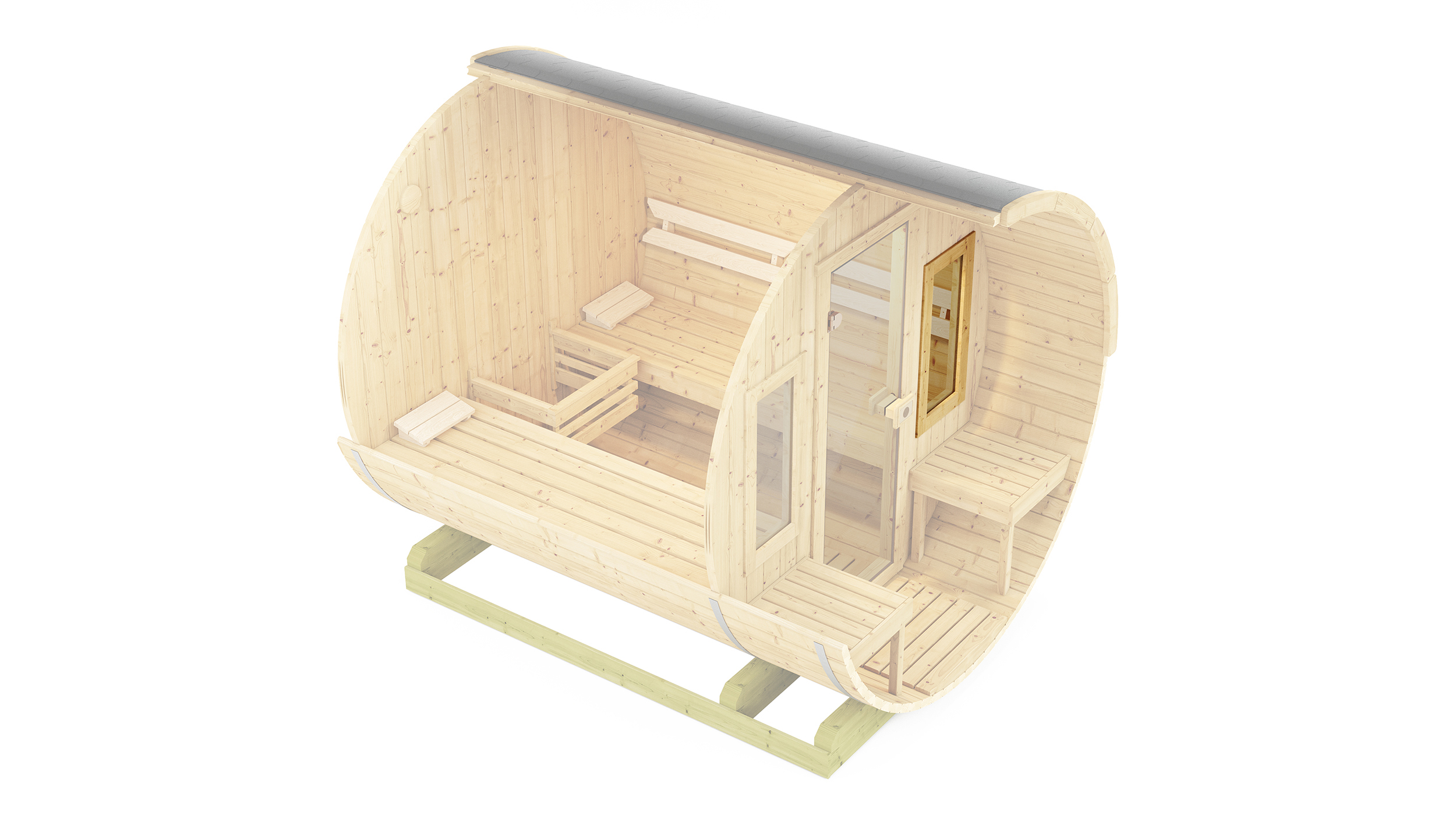 Weka Sauna Zusatzfenster für Fasssauna
