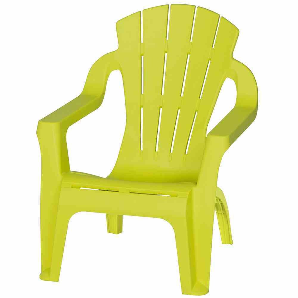 Kinder Gartenstuhl / Kinder Deckchair stapelbar lime green