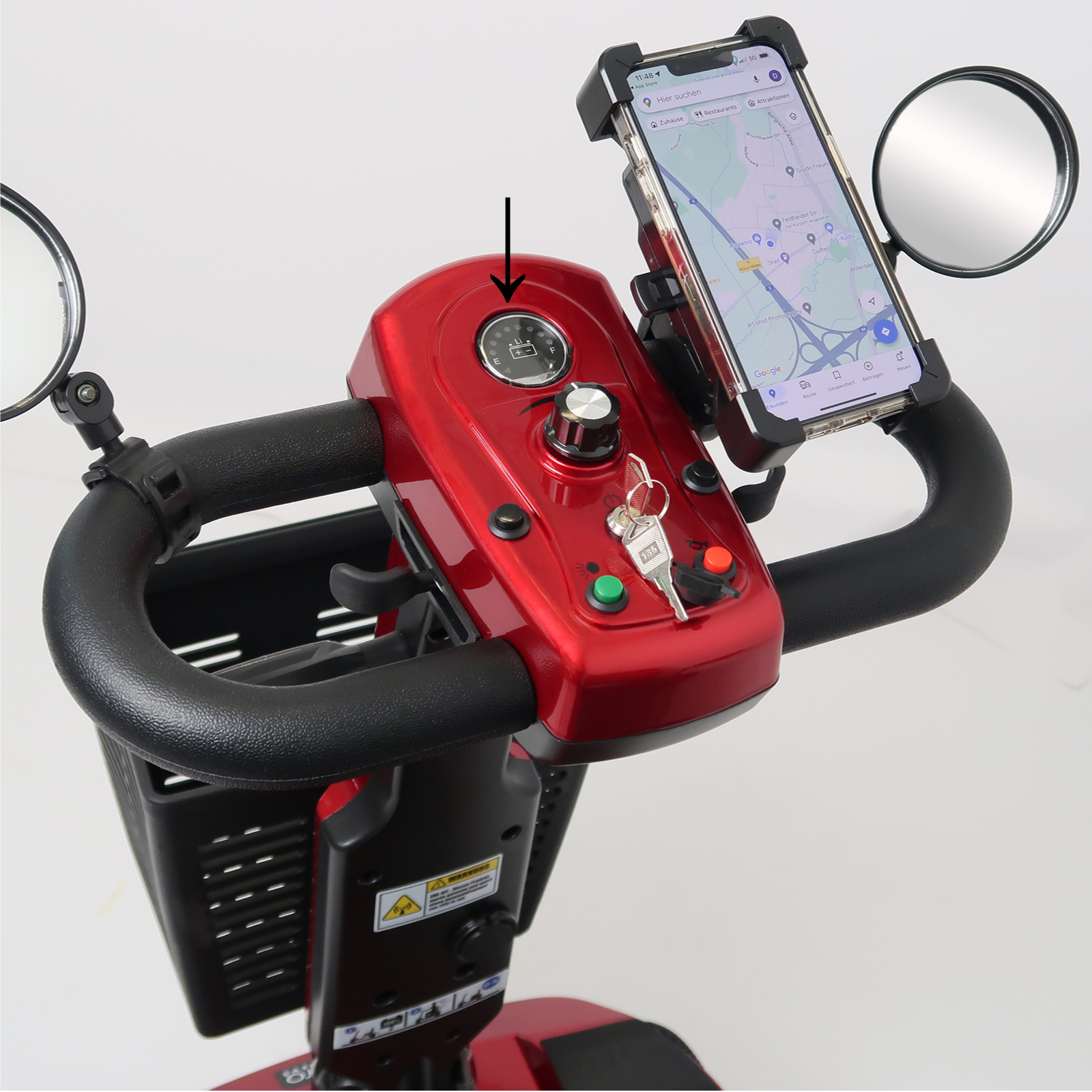 Rolektro Display, Akku Ladeanzeige für Trike6V3/Quad6V3/Pro