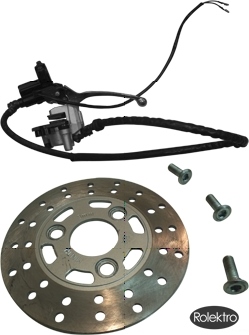 Rolektro Scheibenbremse hydraulisch vorne, komplettes Set für light40
