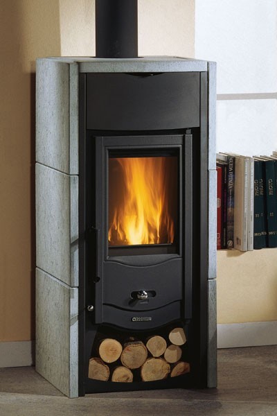 Kaminofen La Nordica Asia raumluftunabhängig Vulkanstein 6 kW