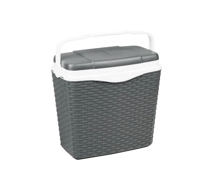 Kühlbox 24l Fassungsvermögen Rattanoptik anthrazit