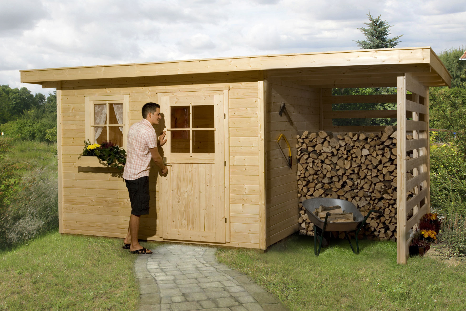weka Gartenhaus 170 A Gr.3, 28 mm, ET, EF, Holzlag