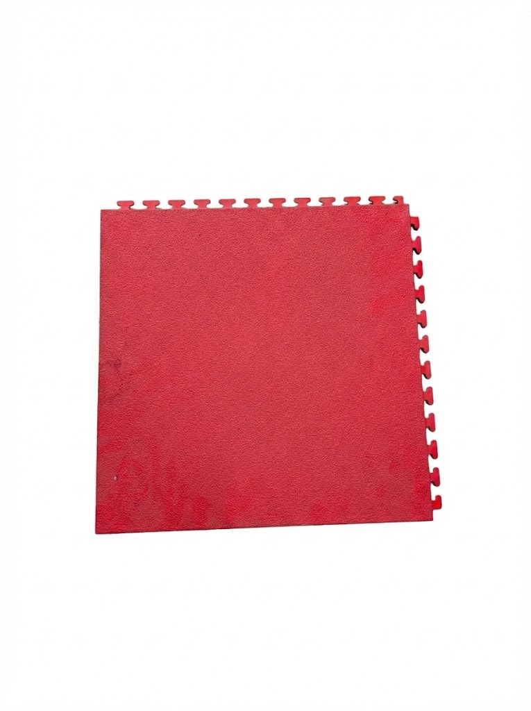 Sonderposten: 11 m² Industrie-Boden (44 Platten) – PVC Klickfliese Rot