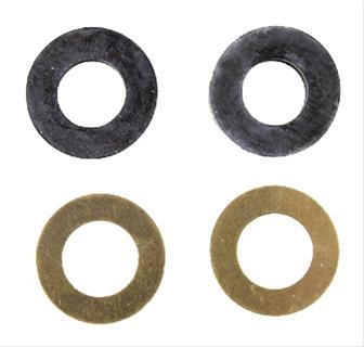 Gummi-Quetschdichtung mit Messing Gleitring